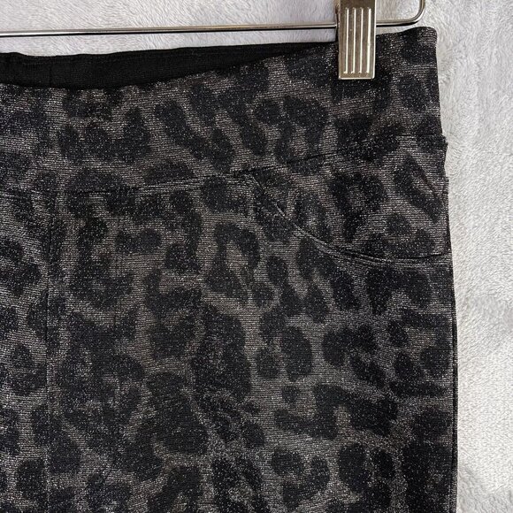 Sanctuary x Anthropologie Runway Shimmer Leggings Pants Women's Small Leopard - Picture 5 of 16